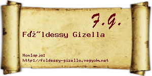 Földessy Gizella névjegykártya